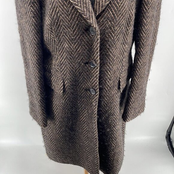𝅺maura by Claudia Strater wool alpaca blend coat jacket overcoat warm soft sz M - Picture 9 of 12
